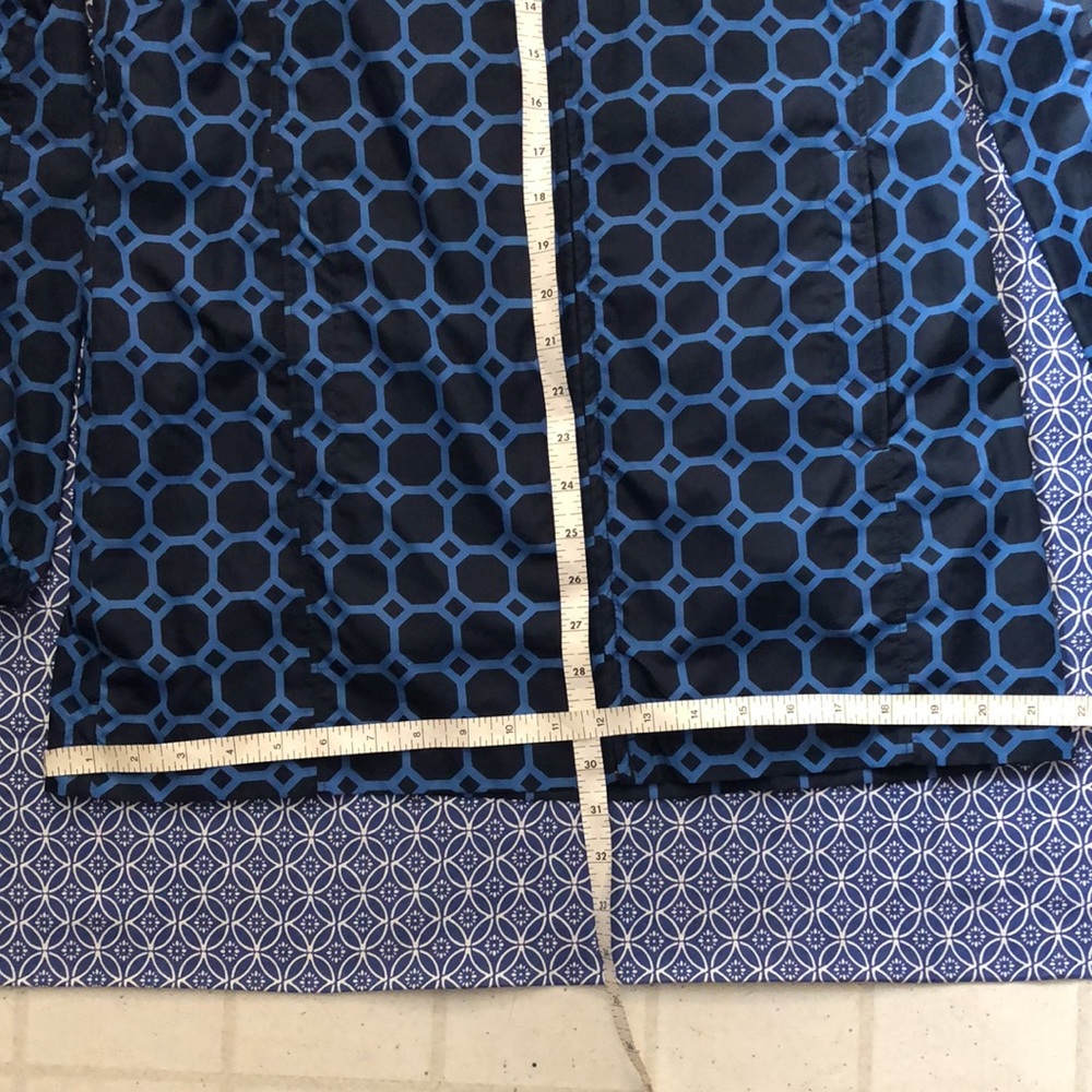 Lands’ End Packable Rain Jacket, Blue Pattern, Li… - image 8